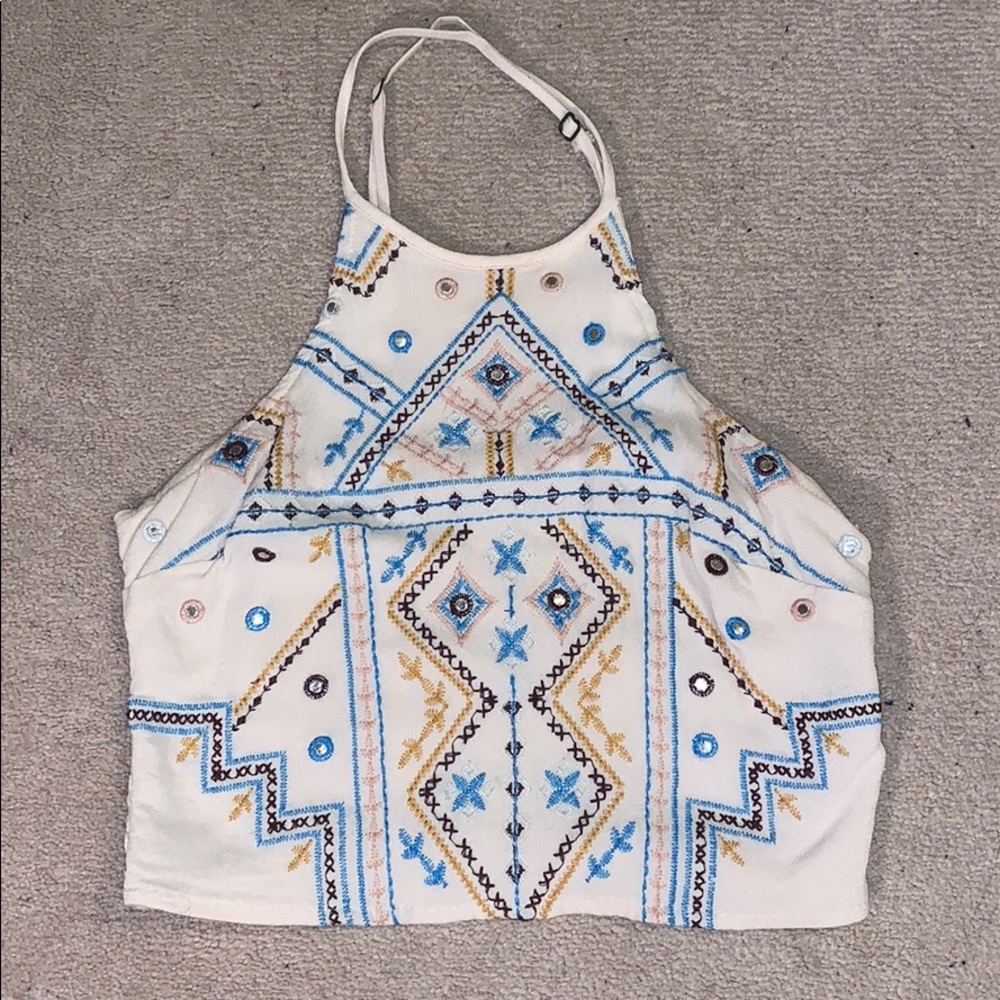 patterned crop top!
